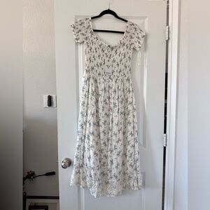 Roxy White OTS Floral Dress